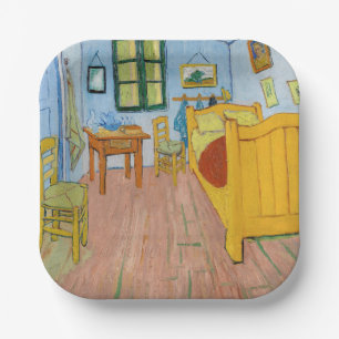 Vincent Van Gogh - Vincent's Bedroom in Arles Paper Plate