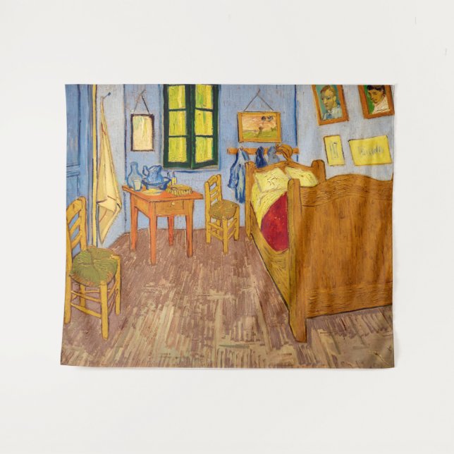 Vincent van Gogh - Vincent's Bedroom in Arles Tapestry (Front (Horizontal))