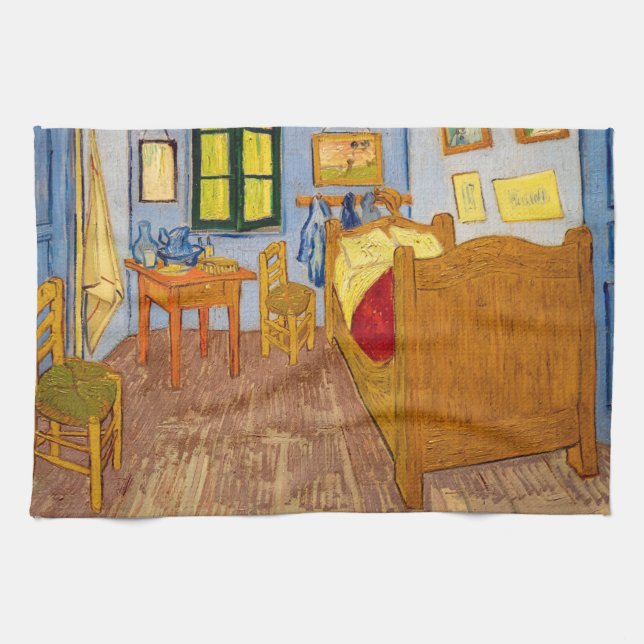 Vincent van Gogh - Vincent's Bedroom in Arles Tea Towel (Horizontal)
