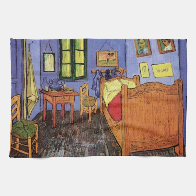 Vincent van Gogh - Vincent's Bedroom in Arles Tea Towel (Horizontal)