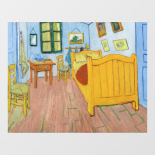 Vincent Van Gogh - Vincent's Bedroom in Arles Window Cling
