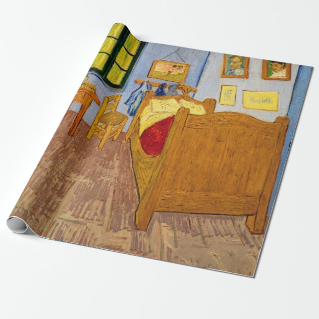Vincent van Gogh - Vincent's Bedroom in Arles Wrapping Paper (Unrolled)