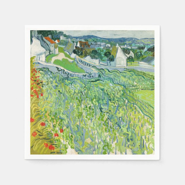 Vincent van Gogh - Vineyards at Auvers Napkin (Front)