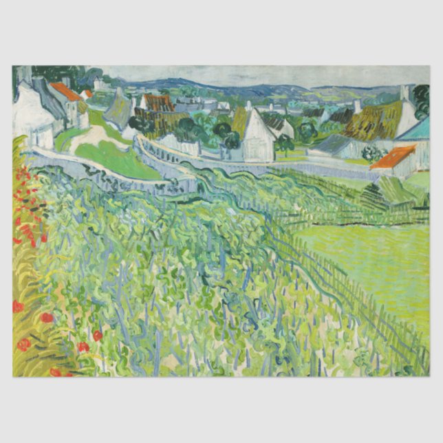 Vincent van Gogh - Vineyards at Auvers Tissue Paper (Front)