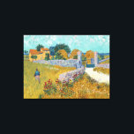 Vincent Van Gogh Vintage Farmhouse in Provence Canvas Print<br><div class="desc">A charming print of "Farmhouse in Provence" an oil on canvas painting created in 1888 by Vincent van Gogh. Vincent van Gogh (1853 – 1890) was a Dutch Post-Impressionist painter who in just over a decade created approximately 2, 100 paintings including about 860 oil paintings, most of which were created...</div>