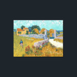 Vincent Van Gogh Vintage Farmhouse in Provence Canvas Print<br><div class="desc">A charming print of "Farmhouse in Provence" an oil on canvas painting created in 1888 by Vincent van Gogh. Vincent van Gogh (1853 – 1890) was a Dutch Post-Impressionist painter who in just over a decade created approximately 2, 100 paintings including about 860 oil paintings, most of which were created...</div>
