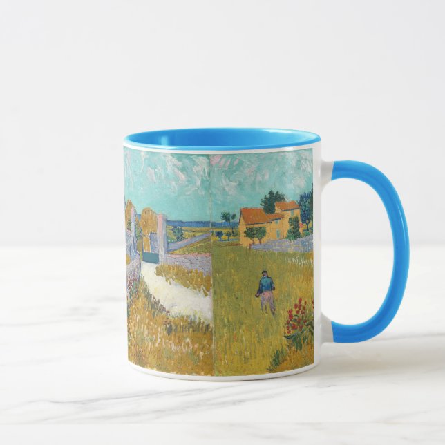 Vincent Van Gogh Vintage Farmhouse in Provence Mug (Right)