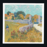 Vincent Van Gogh Vintage Farmhouse in Provence Napkin<br><div class="desc">A charming print of "Farmhouse in Provence" an oil on canvas painting created in 1888 by Vincent van Gogh. Vincent van Gogh (1853 – 1890) was a Dutch Post-Impressionist painter who in just over a decade created approximately 2, 100 paintings including about 860 oil paintings, most of which were created...</div>