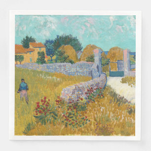 Vincent Van Gogh Vintage Farmhouse in Provence Napkin