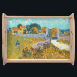 Vincent Van Gogh Vintage Farmhouse in Provence Serving Tray<br><div class="desc">A charming print of "Farmhouse in Provence" an oil on canvas painting created in 1888 by Vincent van Gogh. Vincent van Gogh (1853 – 1890) was a Dutch Post-Impressionist painter who in just over a decade created approximately 2, 100 paintings including about 860 oil paintings, most of which were created...</div>