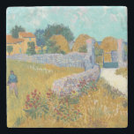 Vincent Van Gogh Vintage Farmhouse in Provence Stone Coaster<br><div class="desc">A charming print of "Farmhouse in Provence" an oil on canvas painting created in 1888 by Vincent van Gogh. Vincent van Gogh (1853 – 1890) was a Dutch Post-Impressionist painter who in just over a decade created approximately 2, 100 paintings including about 860 oil paintings, most of which were created...</div>