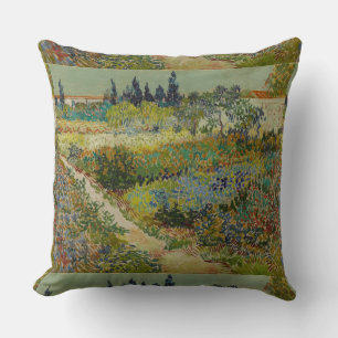 Vincent Van Gogh Vintage Garden at Arles Cushion