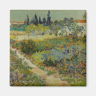 Vincent Van Gogh Vintage Garden at Arles Magnet