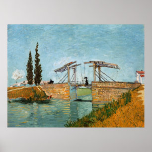Vincent Van Gogh Vintage Langlois Bridge at Arles Poster