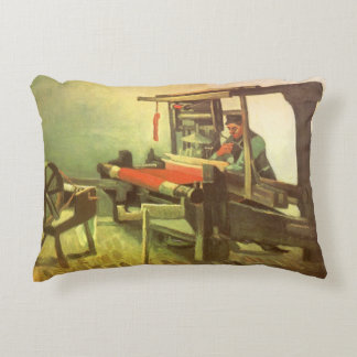 Vincent van Gogh Weaver Facing Left Spinning Wheel Decorative Cushion