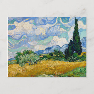 Vincent Van Gogh Wheat Field Postcard