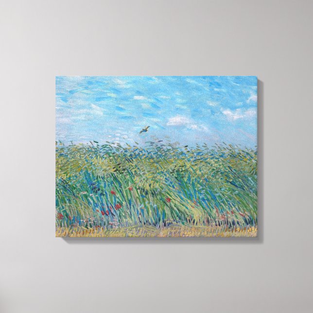 Vincent Van Gogh - Wheat Field with a Lark Canvas Print (Front)