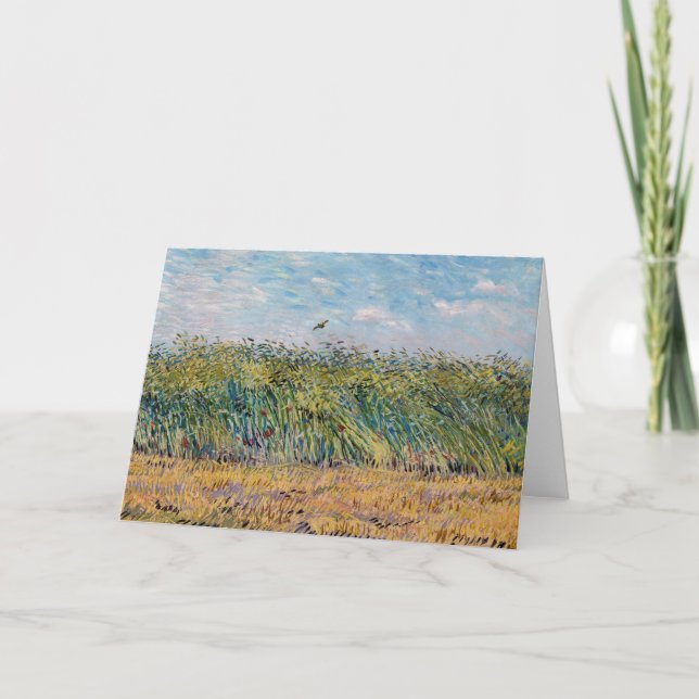 Vincent van Gogh - Wheat Field with a Lark Card (Front)