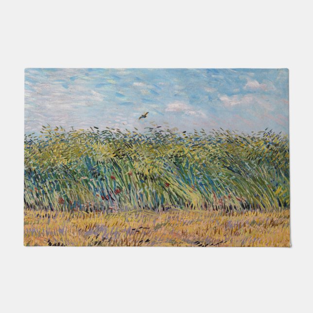Vincent van Gogh - Wheat Field with a Lark Doormat (Front)