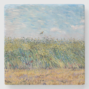 Vincent van Gogh - Wheat Field with a Lark Stone Coaster