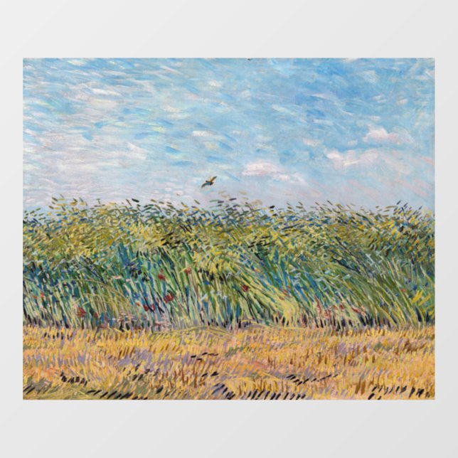 Vincent van Gogh - Wheat Field with a Lark Window Cling (Sheet)