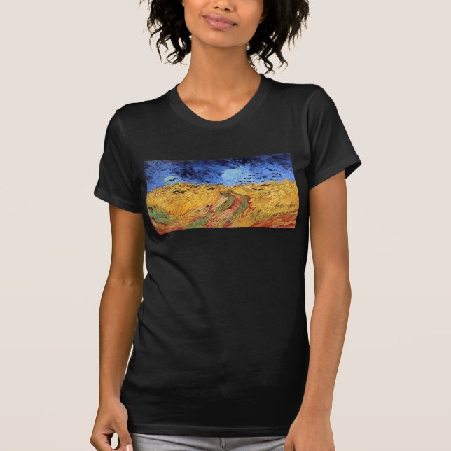 Vincent Van Gogh - Wheat Field with Black Crows T-Shirt (Front)