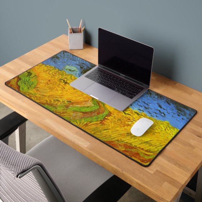 Vincent van Gogh Wheat Field with Crows Desk Mat (Office 2)