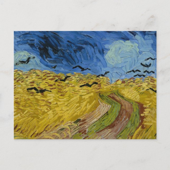Vincent Van Gogh Wheat field with Crows Postcard (Front)