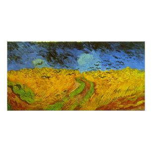 Vincent van Gogh Wheat Field with Crows Poster