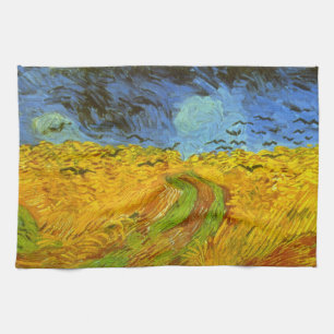 Vincent van Gogh Wheat Field with Crows Tea Towel