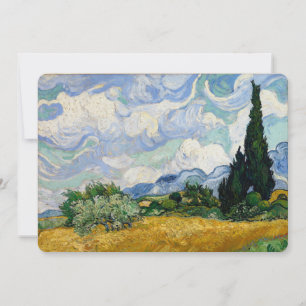 Vincent Van Gogh Wheat Field With Cypresses