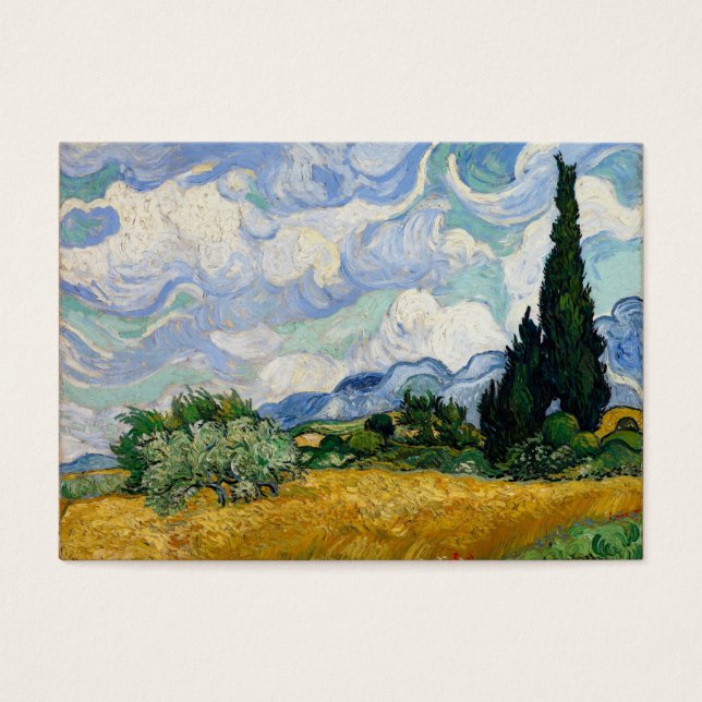 Vincent Van Gogh Wheat Field With Cypresses (Front)