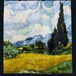 Vincent Van Gogh Wheat Field with Cypresses (1889) Shower Curtain<br><div class="desc">Pretty , Vintage , Beautiful painting Vincent Van Gogh Wheat Field with Cypresses.This is an old masterpiece from the dutch master painter Vincent Van Gogh. This painting is a part of his wheat field series. This series of natural landscapse paintings were inspired by the view of the Alpilles mountains .This...</div>