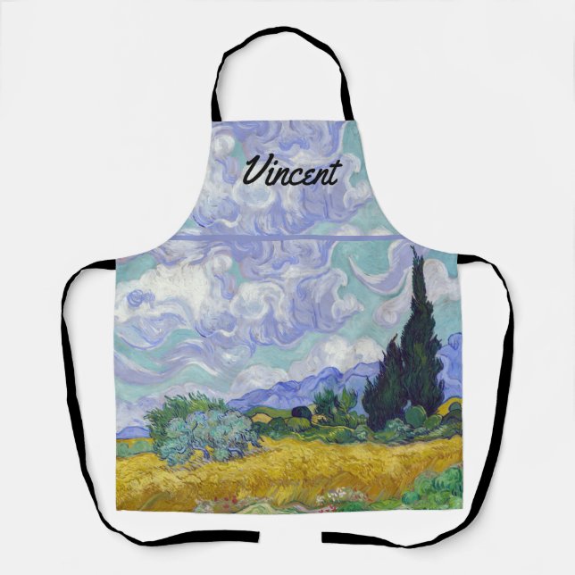 Vincent Van Gogh - Wheat Field with Cypresses Apron (Front)