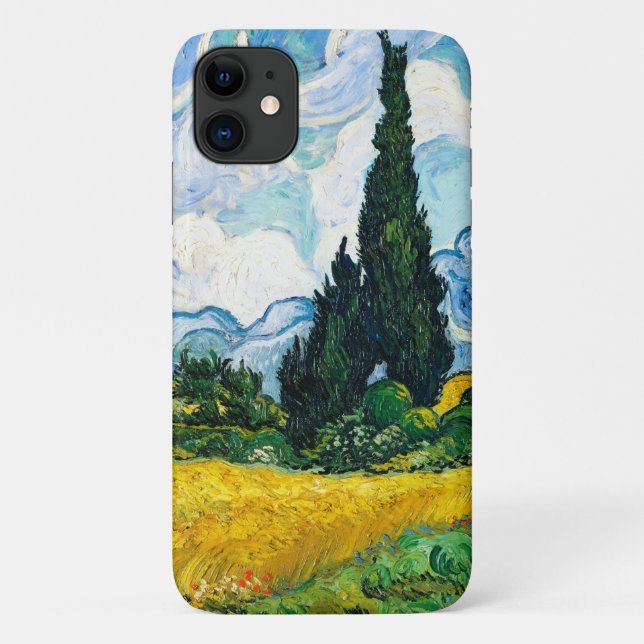 Vincent Van Gogh Wheat Field with Cypresses Case-Mate iPhone Case (Back)