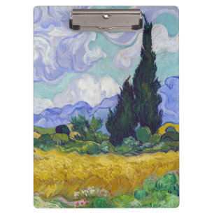 Vincent Van Gogh - Wheat Field with Cypresses Clipboard