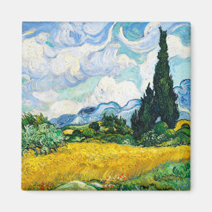 Vincent Van Gogh Wheat Field with Cypresses Magnet