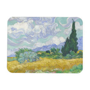 Vincent Van Gogh, Wheat Field with Cypresses Magnet