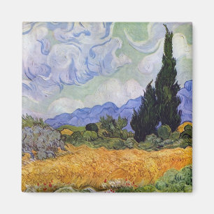 Vincent van Gogh - Wheat Field with Cypresses Magnet