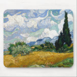 Vincent Van Gogh Wheat Field With Cypresses Mouse Mat<br><div class="desc">Vincent Van Gogh Wheat Field With Cypresses Fine Art A Wheatfield with Cypresses (occasionally called A Cornfield with Cypresses) is any of three similar 1889 oil paintings by Vincent van Gogh, as part of his wheat field series. All were executed at the Saint-Paul-de-Mausole mental asylum at Saint-Remy near Arles, France,...</div>