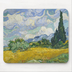 Vincent Van Gogh Wheat Field with Cypresses Mouse Mat