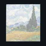 Vincent Van Gogh Wheat Field With Cypresses Notepad<br><div class="desc">Vincent Van Gogh Wheat Field With Cypresses Fine Art A Wheatfield with Cypresses (occasionally called A Cornfield with Cypresses) is any of three similar 1889 oil paintings by Vincent van Gogh, as part of his wheat field series. All were executed at the Saint-Paul-de-Mausole mental asylum at Saint-Remy near Arles, France,...</div>