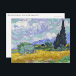 Vincent Van Gogh - Wheat Field with Cypresses Postcard<br><div class="desc">Wheat Field with Cypresses / Champ de ble avec cypres - Vincent Van Gogh,  September 1889</div>