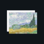 Vincent Van Gogh, Wheat Field with Cypresses Postcard<br><div class="desc">Vincent Van Gogh - Wheat Field with Cypresses,  1889.</div>