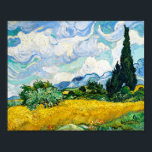 Vincent Van Gogh Wheat Field with Cypresses Poster<br><div class="desc">Vincent Van Gogh Wheat Field with Cypresses Vintage Fine Art Poster</div>
