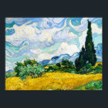 Vincent Van Gogh Wheat Field with Cypresses Poster<br><div class="desc">Vincent Van Gogh Wheat Field with Cypresses Vintage Fine Art Poster</div>