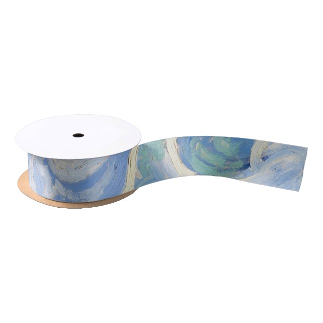 Vincent Van Gogh Wheat Field With Cypresses Satin Ribbon (Spool)