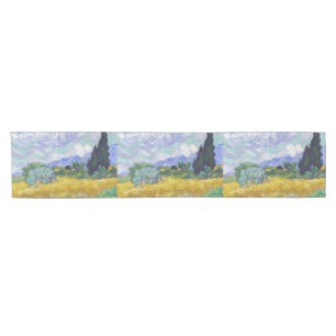 Vincent Van Gogh - Wheat Field with Cypresses Short Table Runner