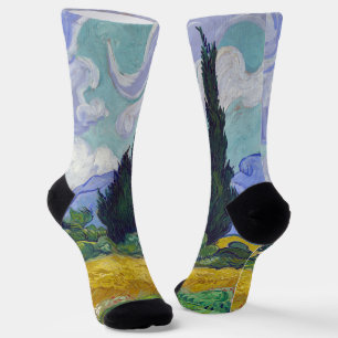 Vincent Van Gogh - Wheat Field with Cypresses Socks