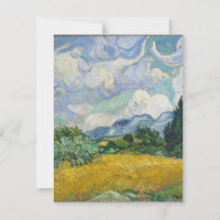 Vincent van Gogh - Wheat Field with Cypresses